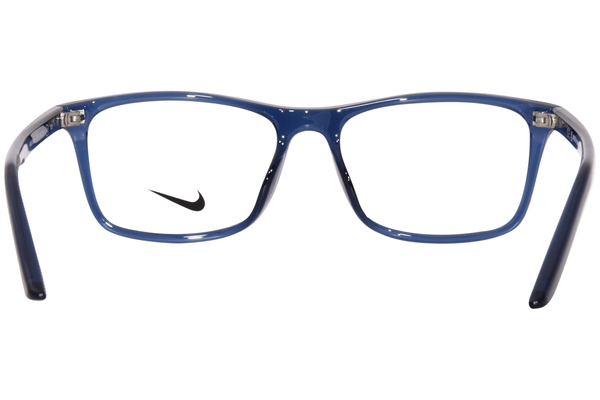 Nike 5544 413 Eyeglasses Youth Kids Matte Navy Full Rim Rectangle Shape  50mm