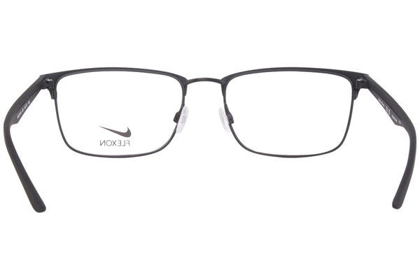 Nike Flexon 4314 Eyeglasses Men's Satin Black Full Rim Rectangle Shape ...