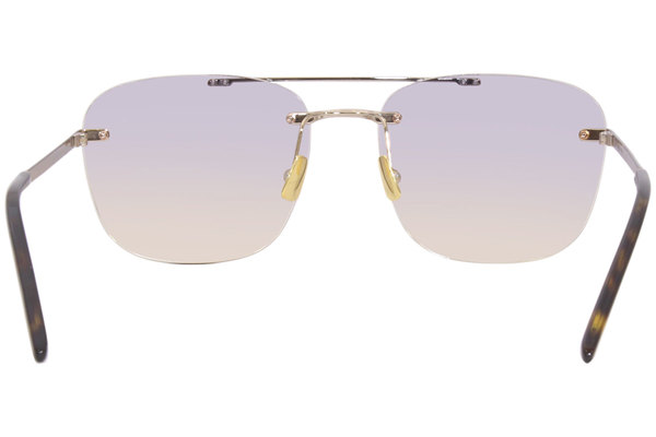 Saint Laurent SL 309 Rimless 58 Brown Gradient & Gold Sunglasses