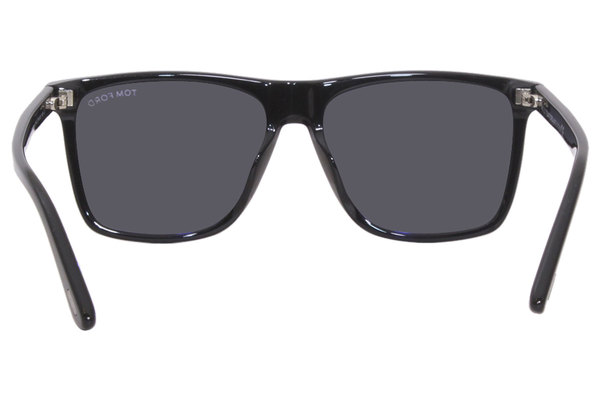 Tom Ford Sunglasses Men's Fletcher TF832-N 01A Shiny Black/Smoke  57-15-145mm 