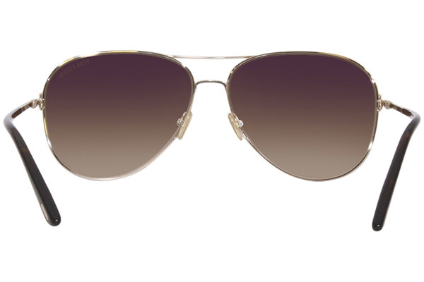 Tom Ford Sunglasses Clark TF823 28F Rose Gold-Classic Dark Havana