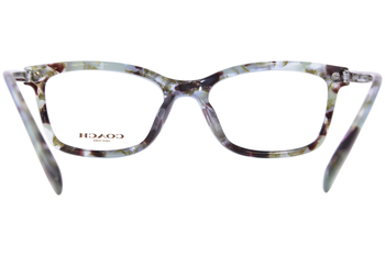 Coach HC6219U 5528 Eyeglasses Women's Rose Pearl Tortoise Full Rim