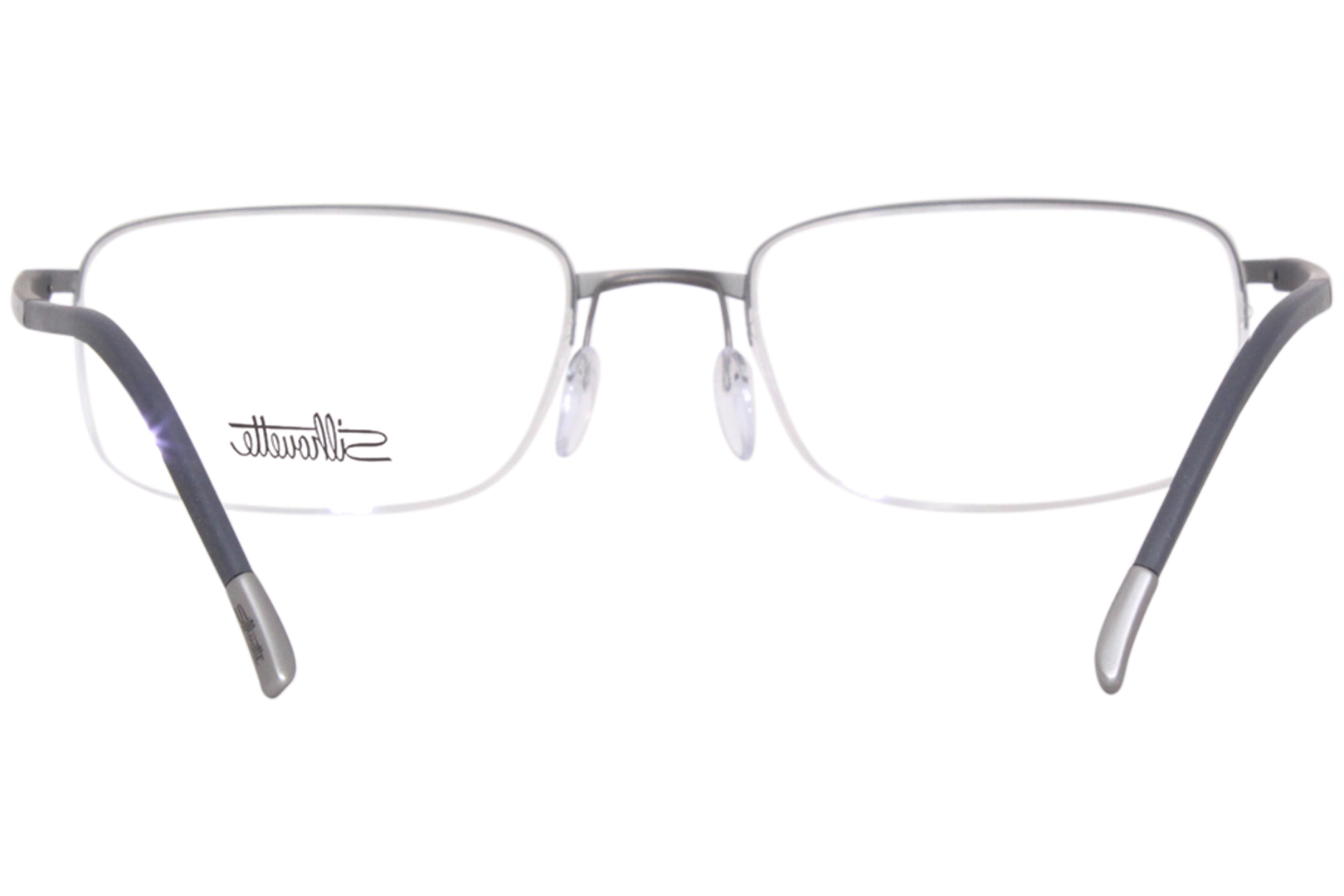 Silhouette Illusion 5559 6560 Titanium Eyeglasses Satin Grey Semi Rim 54 19 145