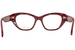 Alexander McQueen AM0410O Eyeglasses Women's Full Rim Cat Eye