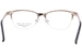 Ann Taylor ATP012 Eyeglasses Women's Petite Semi Rim Cat Eye