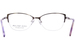 Ann Taylor ATP712 Eyeglasses Women's Semi Rim Oval Shape