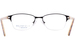 Ann Taylor ATP701 Eyeglasses Women's Petite Semi Rim Rectangle Shape