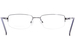 Aristar by Charmant AR30708 Eyeglasses Men's Semi Rim Rectangular Optical Frame