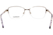 Bebe BB5232 Eyeglasses Women's Semi Rim Rectangle Shape