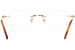 Cartier Core Range CT0050O Eyeglasses Rimless Rectangle Shape