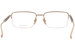 Chopard VCHD18M Eyeglasses Men's Semi Rim Rectangular Titanium Optical Frame