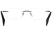 Chopard VCHG57 Eyeglasses Men's Rimless Rectangle Shape