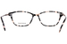 Ellen Tracy Havana Eyeglasses Women's Full Rim Rectangle Shape