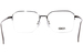 Fendi FE50051U Eyeglasses Men's Semi Rim Square Shape