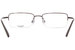 Flexon Davisson 600 Eyeglasses Men's Semi Rim Rectangular Optical Frame