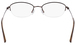 Flexon W3041 Eyeglasses Women's Semi Rim Oval Shape