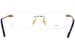 Fred FG50032U Eyeglasses Men's Rimless Rectangle Shape