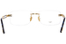 Fred FG50035U Eyeglasses Men's Rimless Rectangle Shape