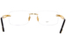 Fred FG50035U Eyeglasses Men's Rimless Rectangle Shape