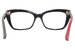 Gucci GG0165O Eyeglasses Women's Full Rim Cat Eye