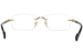 Gucci GG1221O Eyeglasses Men's Rimless Rectangle Shape