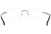 Gucci GG1221O Eyeglasses Men's Rimless Rectangle Shape