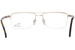 Jaguar 35057 Eyeglasses Men's Semi Rim Rectangle Shape