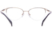 Line Art by Charmant XL2149 Eyeglasses Women's Semi Rim Oval Optical Frame