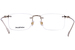 Mont Blanc MB0241O Eyeglasses Men's Rimless Rectangle Shape