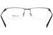 Morel Lightec 30295S Eyeglasses Men's Semi Rim Square Shape