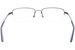 Nike 4306 Eyeglasses Semi Rim Rectangle Shape