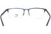 Nike 4313 Eyeglasses Men's Semi Rim Rectangle Shape