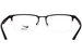 Nike 4313 Eyeglasses Men's Semi Rim Rectangle Shape