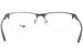 Nike 8045 Eyeglasses Men's Semi Rim Rectangle Shape