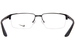 Nike 8054 Eyeglasses Men's Semi Rim Rectangle Shape