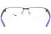 Nike 8138 Eyeglasses Semi Rim Rectangle Shape