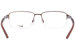 Nike 8141 Eyeglasses Men's Semi Rim Rectangle Shape