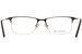 Perry Ellis PE439 Eyeglasses Men's Semi Rim Rectangular Optical Frame