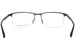 Porsche Design P8371 Eyeglasses Men's Semi Rim Rectangle Shape