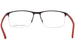 Porsche P8752 Eyeglasses Men's Semi Rim Rectangle Shape