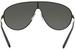 Prada Men's SPR55X Saddle Bridge Metal Shield Sunglasses