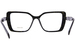 Prada PR-03ZV Eyeglasses Women's Full Rim Pillow Shape