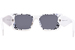 Prada PR 08YS Sunglasses Women's Butterfly Shape