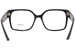 Prada PR 10WV Eyeglasses Women's Full Rim Rectangle Shape