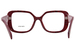 Prada PR-10ZV Eyeglasses Women's Full Rim Square Shape