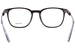 Prada PR 19ZV Eyeglasses Men's Full Rim Pillow Shape