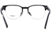 Prada PR A52V Eyeglasses Men's Semi Rim Pillow Shape