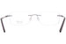 Pure Airlock Valor 204 Eyeglasses Rimless Rectangle Shape