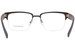 Versace VE1272 Eyeglasses Men's Semi Rim Square Optical Frame