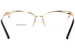 Versace VE1280 Eyeglasses Women's Semi Rim Cat Eye